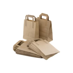 ECatering Essentials Large Brown Kraft Paper Takeaway Bags (250) 10 ECatering Essentials Large Brown Kraft Paper Takeaway Bags (250) -Buffalo Store 10085 2