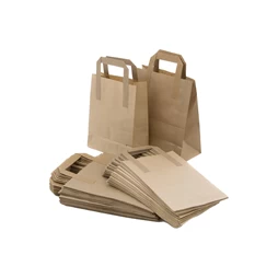 ECatering Essentials Large Brown Kraft Paper Takeaway Bags (250) 5 ECatering Essentials Large Brown Kraft Paper Takeaway Bags (250) - Image 3