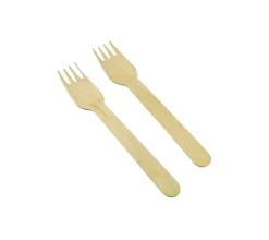 ECatering Essentials Eco-Friendly 6.2 Inch Wooden Birchwood Forks (1000) -Buffalo Store 10140c 1 1