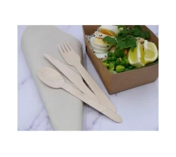 ECatering Essentials Eco-Friendly 6.2 Inch Wooden Birchwood Forks (1000) -Buffalo Store 10140c 2 1