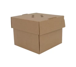 ECatering Essentials Eco-Friendly Premium Corrugated Burger Box (100) -Buffalo Store 10236b hero 1