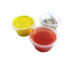 ECatering Essentials 2oz Clear Plastic Dip Pots With Lids (1000) -Buffalo Store 10454 1 1