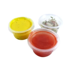 ECatering Essentials 2oz Clear Plastic Dip Pots With Lids (1000) -Buffalo Store 10454 1