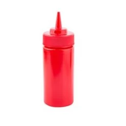 Red Squeeze Sauce Bottle 8oz -Buffalo Store 10853k 03
