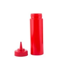 Red Squeeze Sauce Bottle 12oz -Buffalo Store 11253k 06