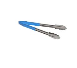 Vinyl Coated Blue Serving Tongs 315mm