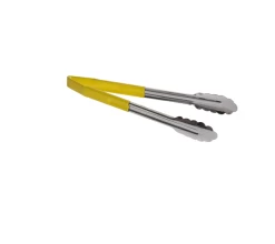 Vinyl Coated Yellow Serving Tongs 315mm