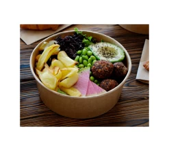 ECatering Essentials 1000cc Kraft Cardboard Salad Bowl 1PE (300) -Buffalo Store 49919 2 1
