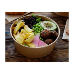 ECatering Essentials 1000cc Kraft Cardboard Salad Bowl 1PE (300) -Buffalo Store 49919 2