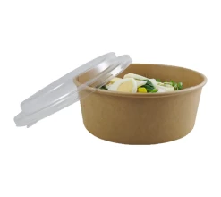 ECatering Essentials 1000cc Kraft Cardboard Salad Bowl 1PE (300) -Buffalo Store 49919 hero 1