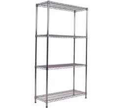 Quattro 4 Tier 900mm Wide Metal Kitchen Racking Shelving