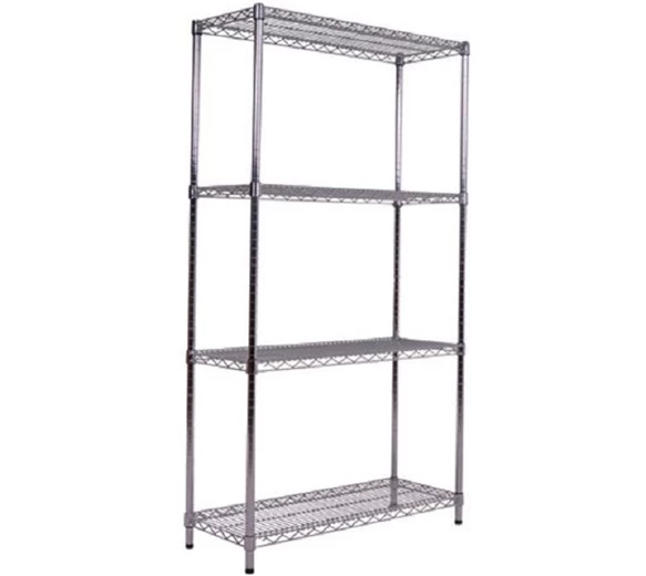 Quattro 4 Tier 900mm Wide Metal Kitchen Racking Shelving 3 Quattro 4 Tier 900mm Wide Metal Kitchen Racking Shelving