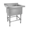 Quattro Single Stainless Steel Pot Wash Sink -Buffalo Store 770 6 ssbpot sink ecatering sis019 pot wash sink