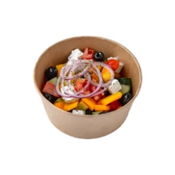 ECatering Essentials 550ml Kraft Salad Bowl 9 ECatering Essentials 550ml Kraft Salad Bowl -Buffalo Store 90909 1