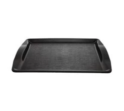 Olympia Kristallon Polypropylene Handled Fast Food Tray Black 420mm -Buffalo Store acc005 1