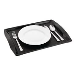 Olympia Kristallon Polypropylene Handled Fast Food Tray Black 420mm -Buffalo Store acc005 03