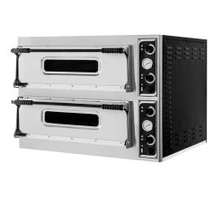 Italinox Twin Deck Single Phase Electric Pizza Oven 8x13" Pizzas Basic Medium 44 -Buffalo Store basic44 66 h 1