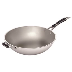 Chef King Stainless Steel Wok Pan For All Induction Wok Cookers 4 Chef King Stainless Steel Wok Pan For All Induction Wok Cookers - Image 2