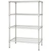 Quattro 4 Tier Storage Racking 1800mm Wide. Adjustable Shelves -Buffalo Store chrome wire shelving rack1500