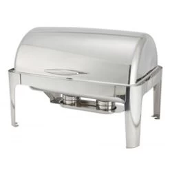 Stainless Steel Roll Top Chafing Dish Full Size 1-1 GN 9 Litre Capacity