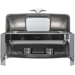 Quattro Roll Top Chafing Dish - Glass Window Full 9 Litre Capacity -Buffalo Store ecs007 1