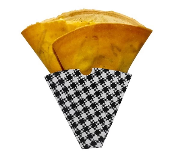 Black Gingham Paper Crepe Cones 3 Black Gingham Paper Crepe Cones