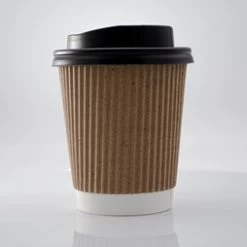 ECatering Essentials Pack Of 500 8oz Kraft Ripple Coffee Cup -Buffalo Store gmp003 1