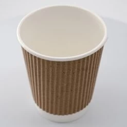 ECatering Essentials Pack Of 500 8oz Kraft Ripple Coffee Cup -Buffalo Store gmp003 3