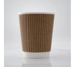 ECatering Essentials Pack Of 500 8oz Kraft Ripple Coffee Cup -Buffalo Store gmp003 hero 1