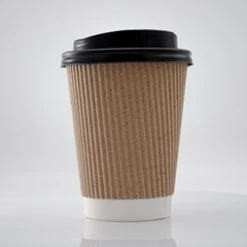 ECatering Essentials Pack Of 500 12oz Kraft Ripple Cups -Buffalo Store gmp005 1