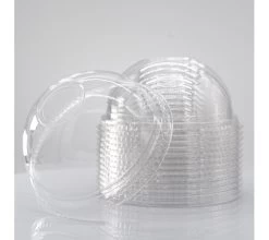 ECatering Essentials PET Plastic Dome Lid With Hole (800) -Buffalo Store gmp014 3 1