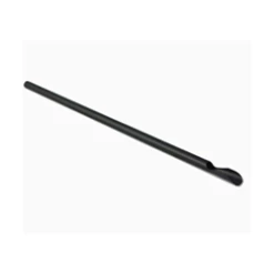 ECatering Essentials Black Compostable Spoon Straws 8mm (Box Of 200)