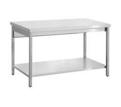 Quattro 1200mm Wide Stainless Steel Centre Table With Square Legs