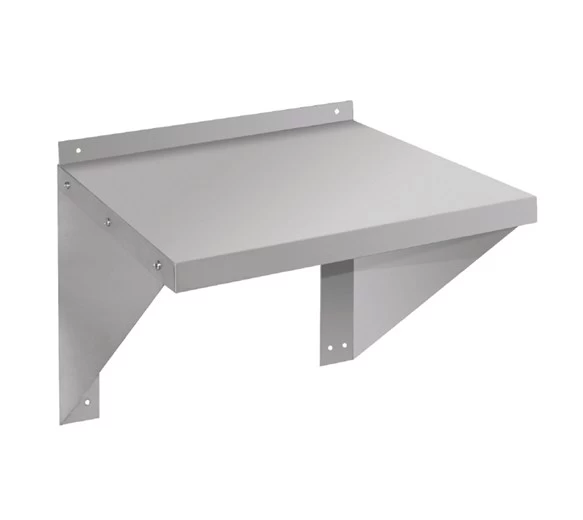 Quattro Microwave Oven Wall Shelf Stainless Steel - 580mm Wide 3 Quattro Microwave Oven Wall Shelf Stainless Steel - 580mm Wide