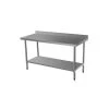 Quattro 1500mm Wide Stainless Steel Wall Table With Upstand -Buffalo Store quattro value line 1500mm wide stainless steel wall bench 1238 p