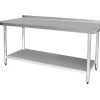 Quattro 1800mm Wide Stainless Steel Wall Table -Buffalo Store quattro value line 1800mm wide stainless steel wall bench 1903 p