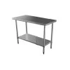 Quattro 900mm Wide Stainless Steel Centre Table -Buffalo Store quattro value line 900mm wide stainless steel centre bench 1235 p