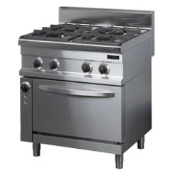 Arisco Heavy Duty 4 Burner LPG Or Gas Range Cooker With Electric Oven