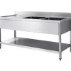Italinox Premium 1600mm Twin Bowl Stainless Steel Sink Left Hand Drainer