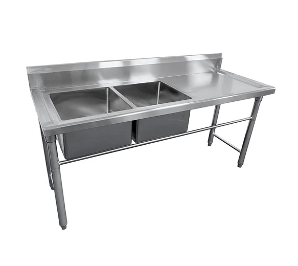 Quattro 1800mm Twin Bowl Stainless Steel Commercial Left Hand Sink 7 Quattro 1800mm Twin Bowl Stainless Steel Commercial Left Hand Sink - Image 5
