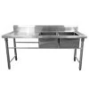 Quattro 1800mm Twin Bowl Stainless Steel Right Hand Commercial Sink 2 Quattro 1800mm Twin Bowl Stainless Steel Right Hand Commercial Sink -Buffalo Store sid025 hero web