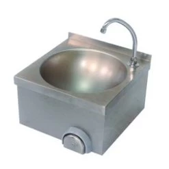 400mm Knee Operated Stainless Steel Handwash Sink With Tap 7 400mm Knee Operated Stainless Steel Handwash Sink With Tap -Buffalo Store sih002 1