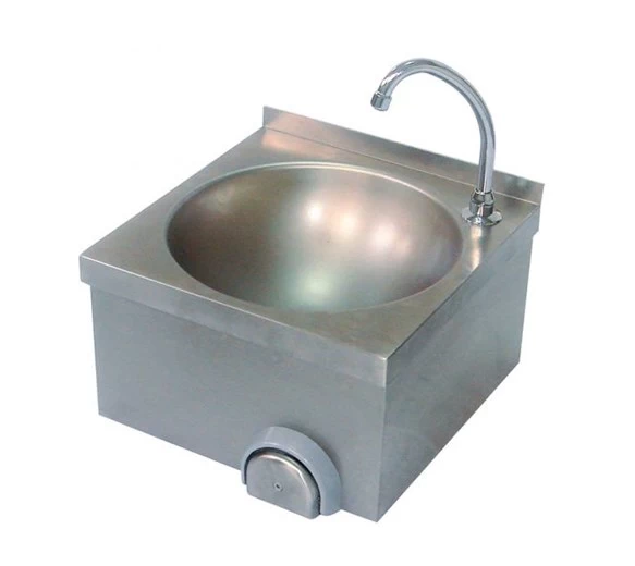 400mm Knee Operated Stainless Steel Handwash Sink With Tap 5 400mm Knee Operated Stainless Steel Handwash Sink With Tap - Image 3