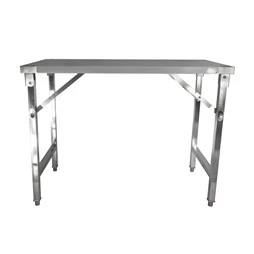 Quattro 1200mm Stainless Steel Foldable Work Trestle Table For Catering Events 4 Quattro 1200mm Stainless Steel Foldable Work Trestle Table For Catering Events - Image 2