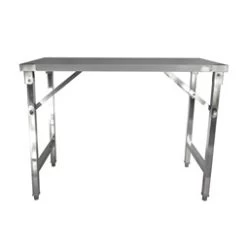 Quattro 1400mm Stainless Steel Foldable Work Trestle Table For Catering Events