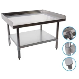 Quattro 900mm Stainless Steel Equipment Table Stand With 3 Side Turnup 4 Quattro 900mm Stainless Steel Equipment Table Stand With 3 Side Turnup - Image 2