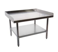 Quattro 1200mm Stainless Steel Equipment Table Stand With 3 Side Turnup -Buffalo Store spw018 19 20 10