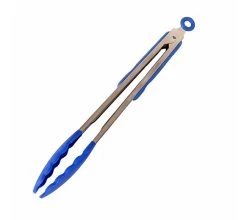 Quattro Stainless Steel Soft Grip 350mm Serving Tongs