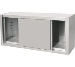 Italinox Wall Cupboard - Cabinet Stainless Steel - Sliding Doors - 1000mm Wide -Buffalo Store swc004 thwsr104 ecatering stainless steel wall cupboard 1