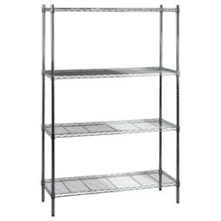 Quattro 4 Tier 1500mm Wide Metal Kitchen Racking Shelving